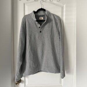 Marine Layer Gray Quarter-Zip Sweatshirt